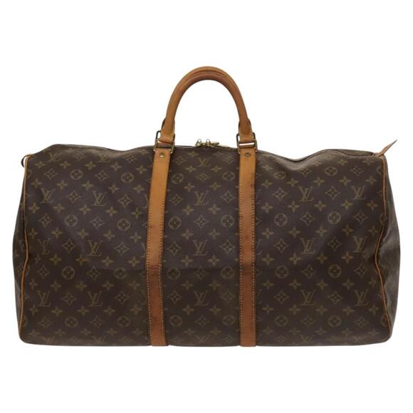 LOUIS VUITTON Monogram Keepall 55 Boston Bag M41424 - Picture 2 of 16